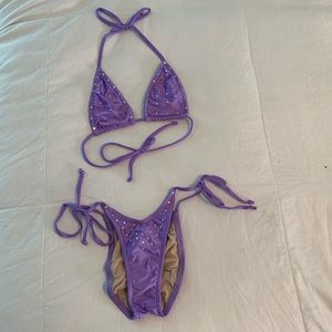 Custom Handmade Lavender Bikini